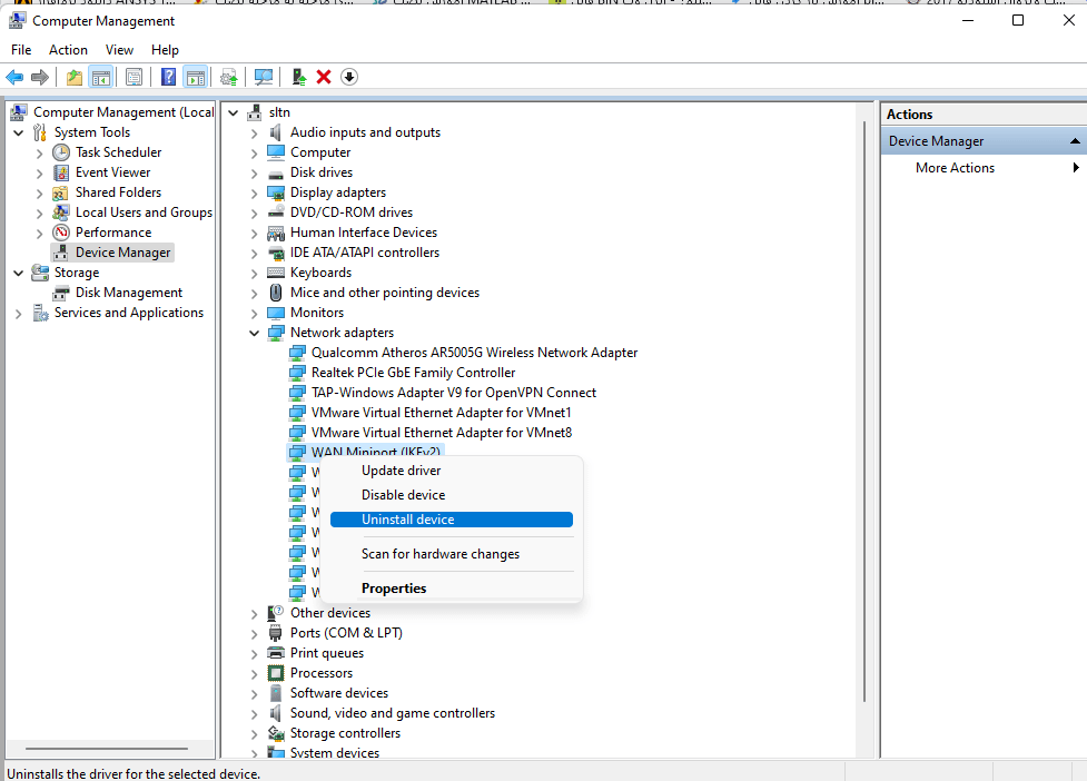 ارور vpn connection